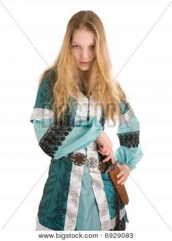 Mulher jovem elfo