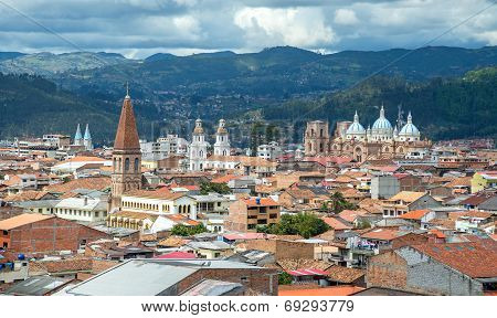 View of the city of Cuenca, Ecuador