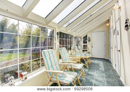 Bright Sun Room Interior