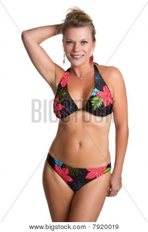Izolované Bikini žena