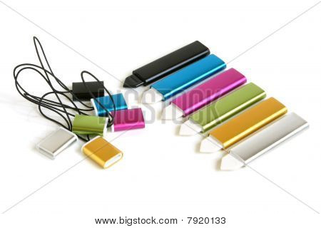 Stylets multicolores