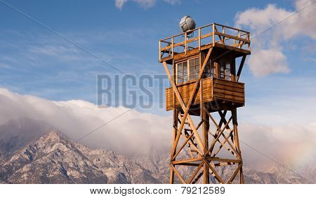 Guard Tower Searchlight Manzanar National Historic Site California