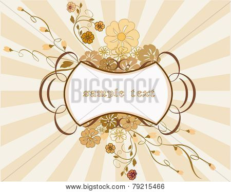 Banner vintage background - Vector