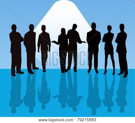  Business team - vector