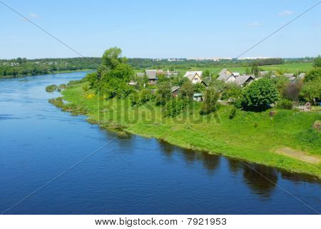 Flusses Düna in belarus