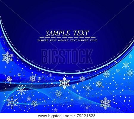 Blue winter vector design