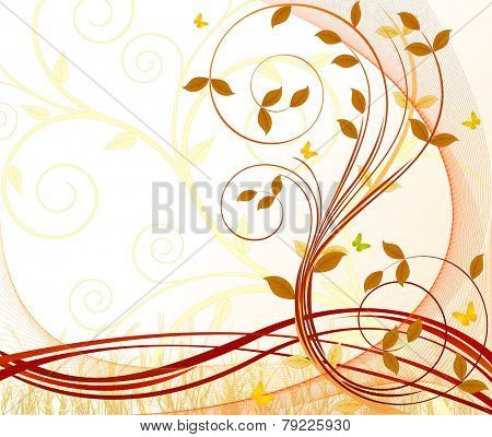 Abstract floralvector background