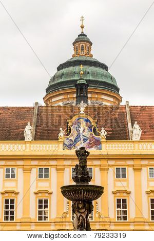 Exterior Of Melk Abbey In Austria