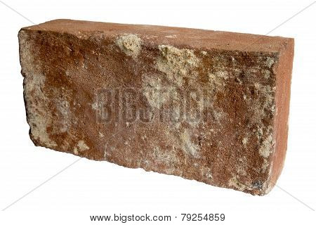 Old Red Brick Isolated