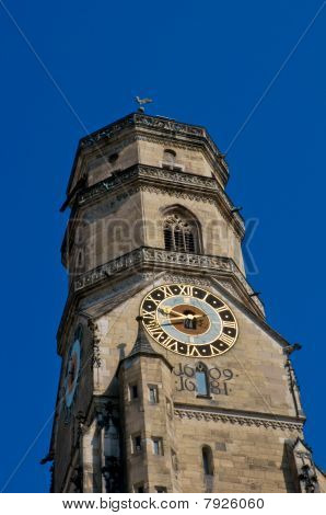 ทาวเวอร์ Stiftskirche นาฬิกา