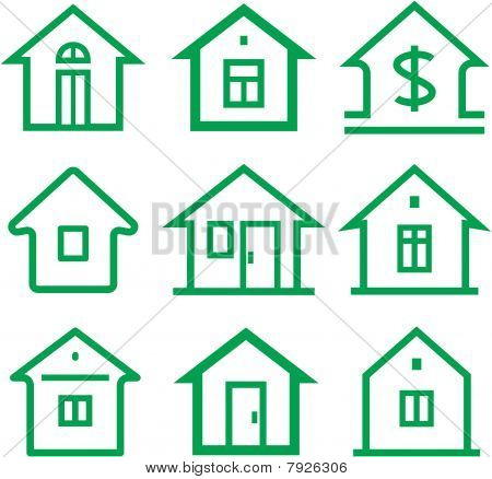 Rd, chalupa - Real Estate vektorové ilustrace