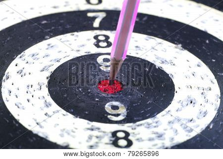 Pencil on Target for Business Concept