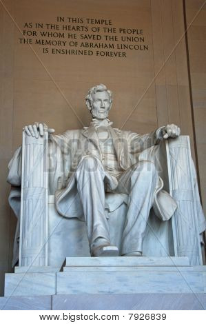 Estátua de Abraham Lincoln no Lincoln Memorial