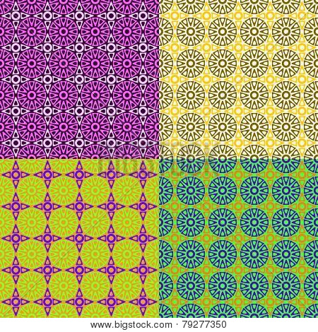 Seamless Patterns Irregular Geometric Shapes