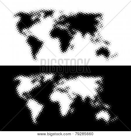 vector dotted world map