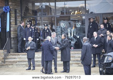 Mayor De Blasio with Commissioner