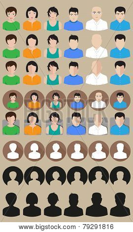 vector profile avatars
