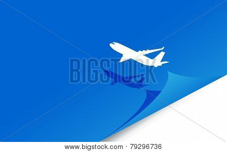 Air plane flying