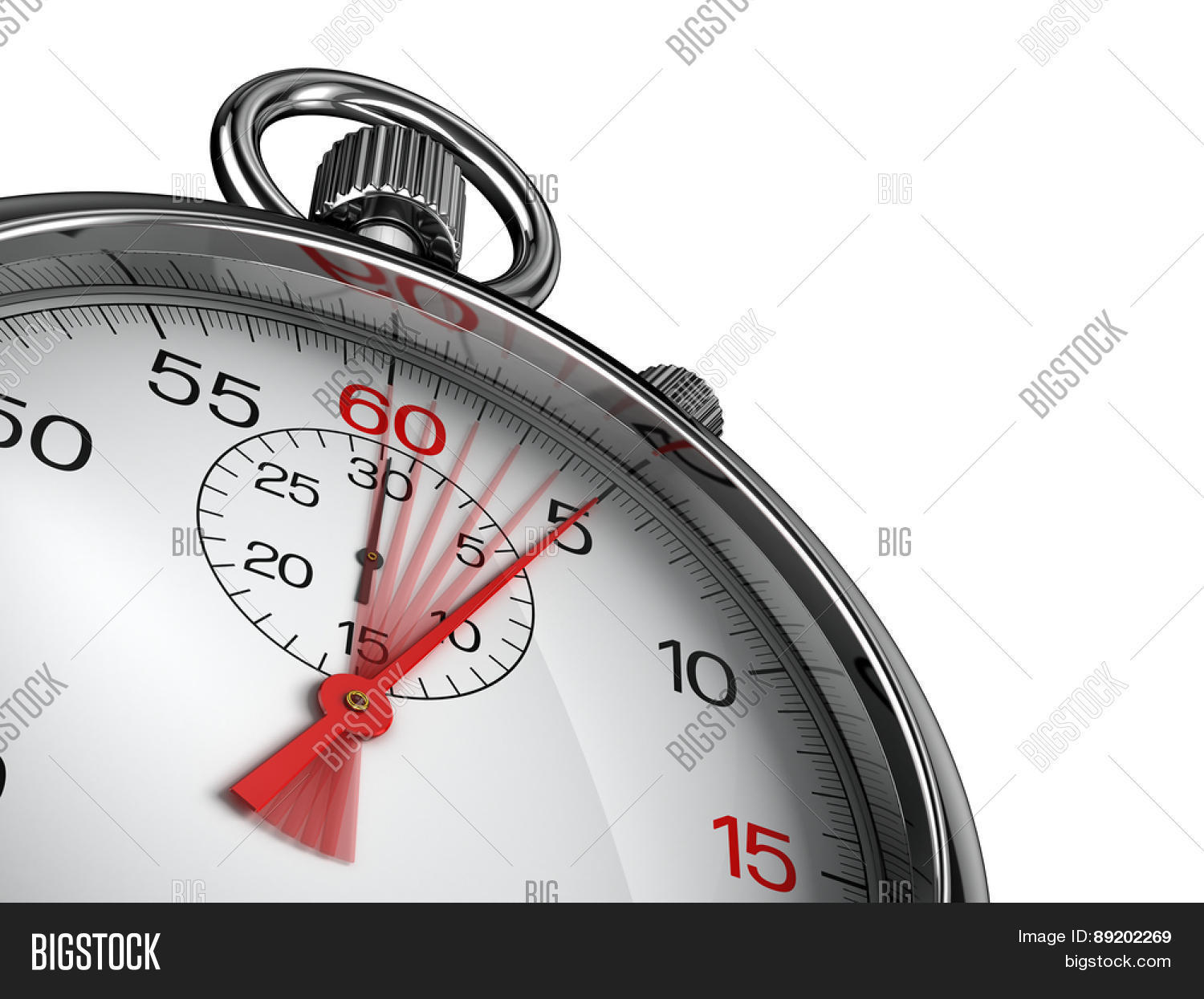 Stopwatch Red Second Image & Photo (Free Trial) Bigstock