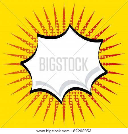 pop art design over yellow  background vector illustration