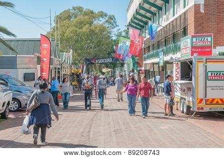 Visitors In A Street Scene At The Bloem Show