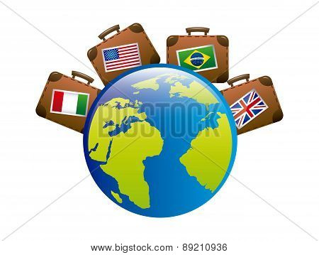 travel design over  white background vector illustration