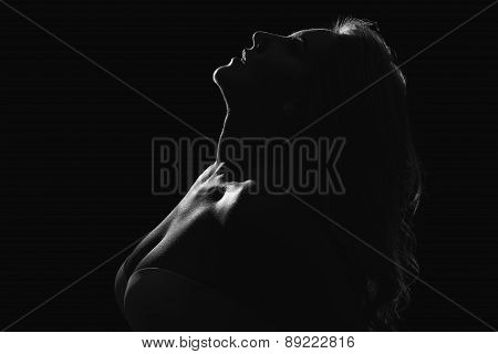 High Contrast Black & White Women Figure