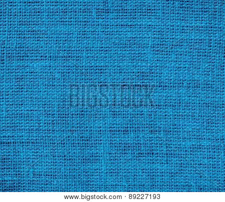 Blue (NCS) color burlap texture background