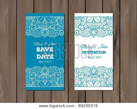 Wedding invitation, card template