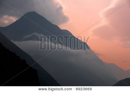 Tropical Mountain twilight