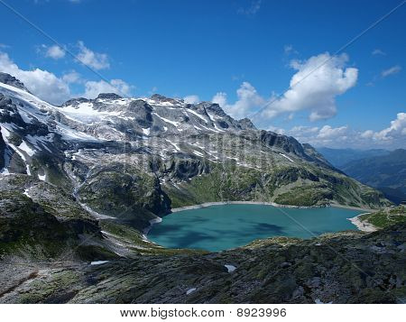Weissee Alpine sø i Alperne