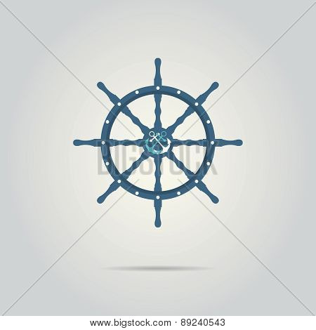 helm captain isolated icon