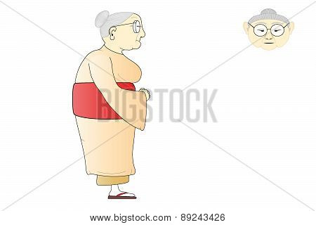 Old Asian woman