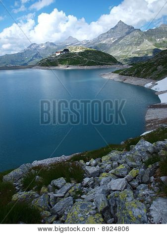 Weissee Alpine sø i Alperne