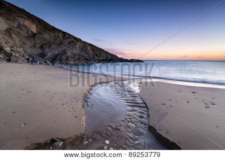 Dusk At Hemmick Beach