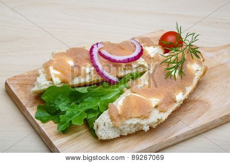 Sandwich With Cod Roe