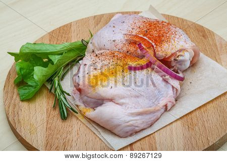 Raw Chicken Thights