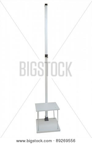 Stadiometer isolated on white background