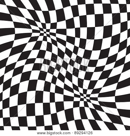 Optical illusion geometric background