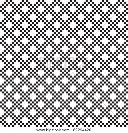 Black and white pixel seamless pattern.