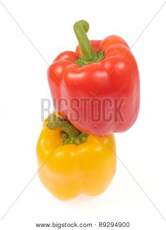 bell pepper isolated on white background