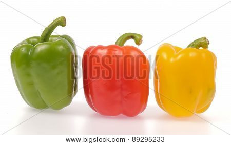 bell pepper isolated on white background