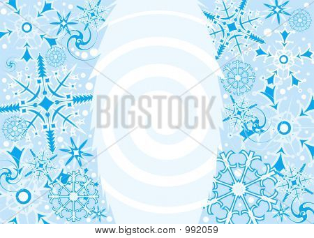 Baggrund snefnug, vektor Illustration