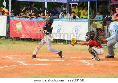Zhongshan Panda Cup, Zhongshan, Guangdong - August 4:batter Of Team Wuxi Experimental Primary School