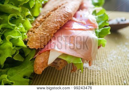 sandwich with ham bocadillo