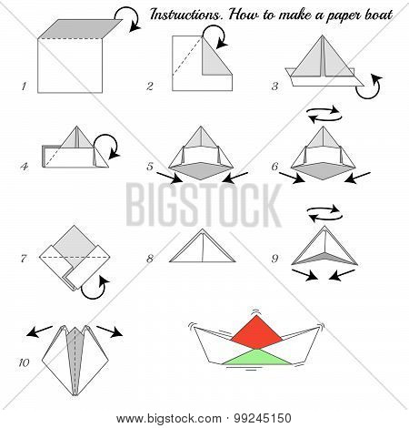 Paper Ship Vector Photo Free Trial Bigstock