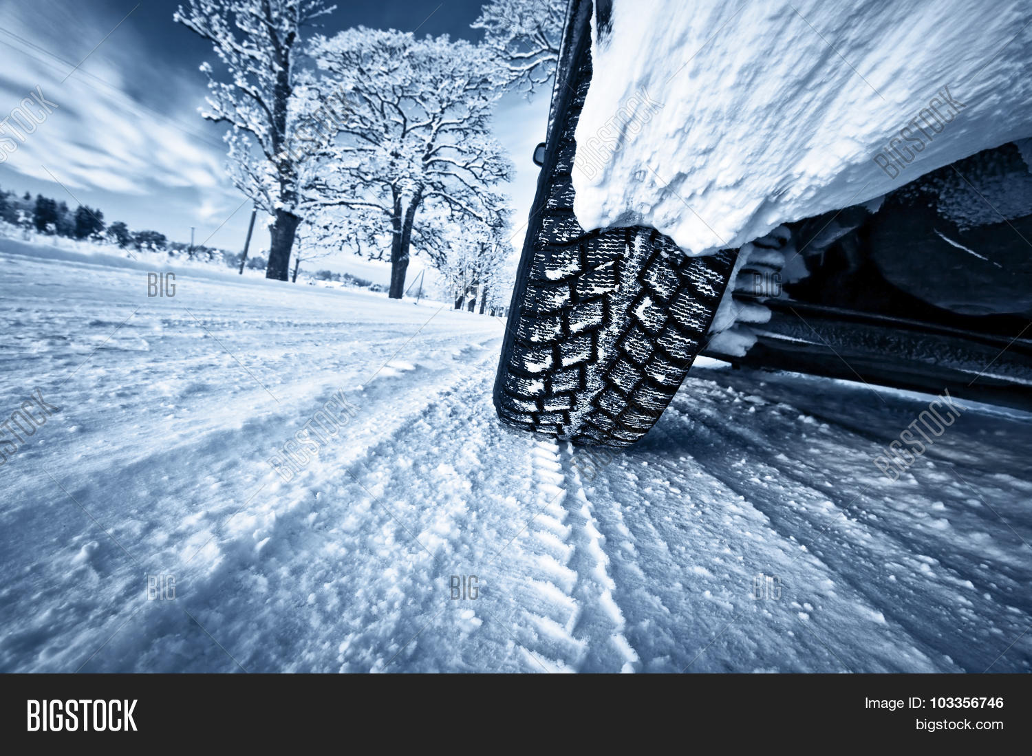 Car Tires On Winter Image & Photo (Free Trial) Bigstock