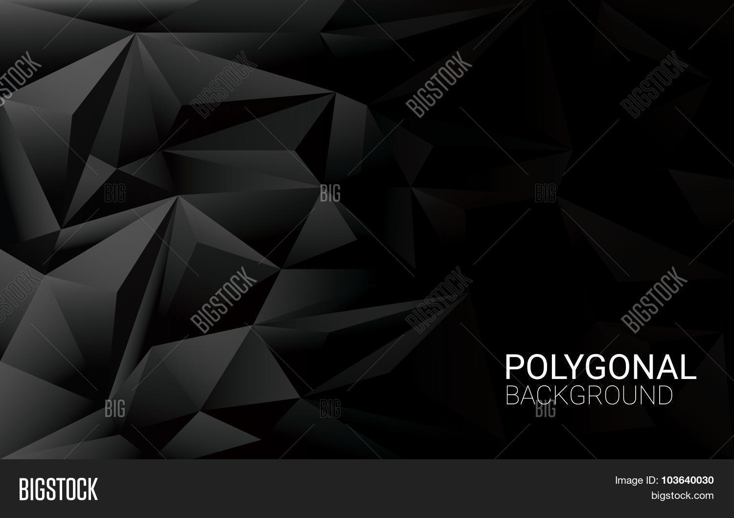 Low Poly Black Vector & Photo (Free Trial) | Bigstock