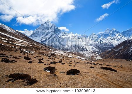 Mountain Landscape In Sagarmatha National Park, Nepal