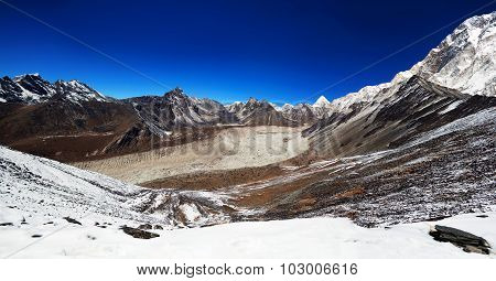 Panorama Of Mountains In Sagarmatha National Park